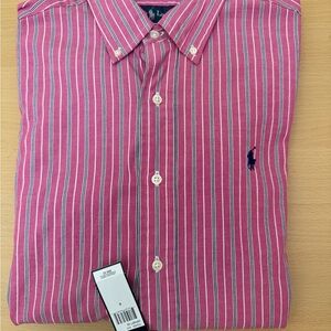 Polo by Ralph Lauren Pink Striped Men's Shirt